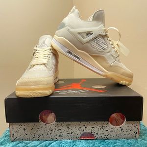 2020 Off-White x Wmns Air Jordan 4 SP 'Sail'